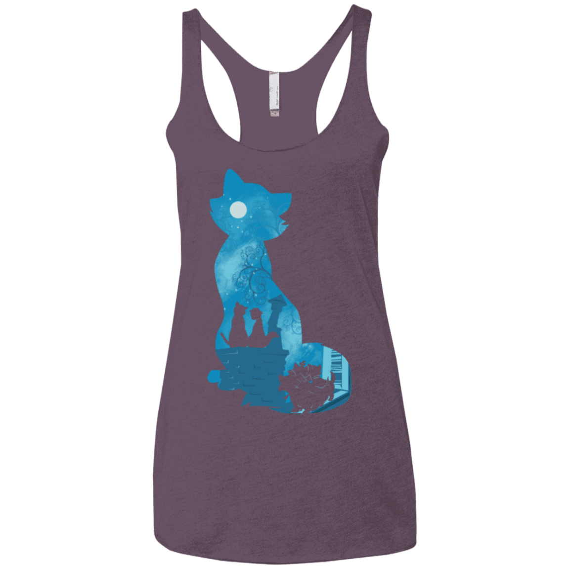 T-Shirts Vintage Purple / X-Small Aristo Portrait Women's Triblend Racerback Tank