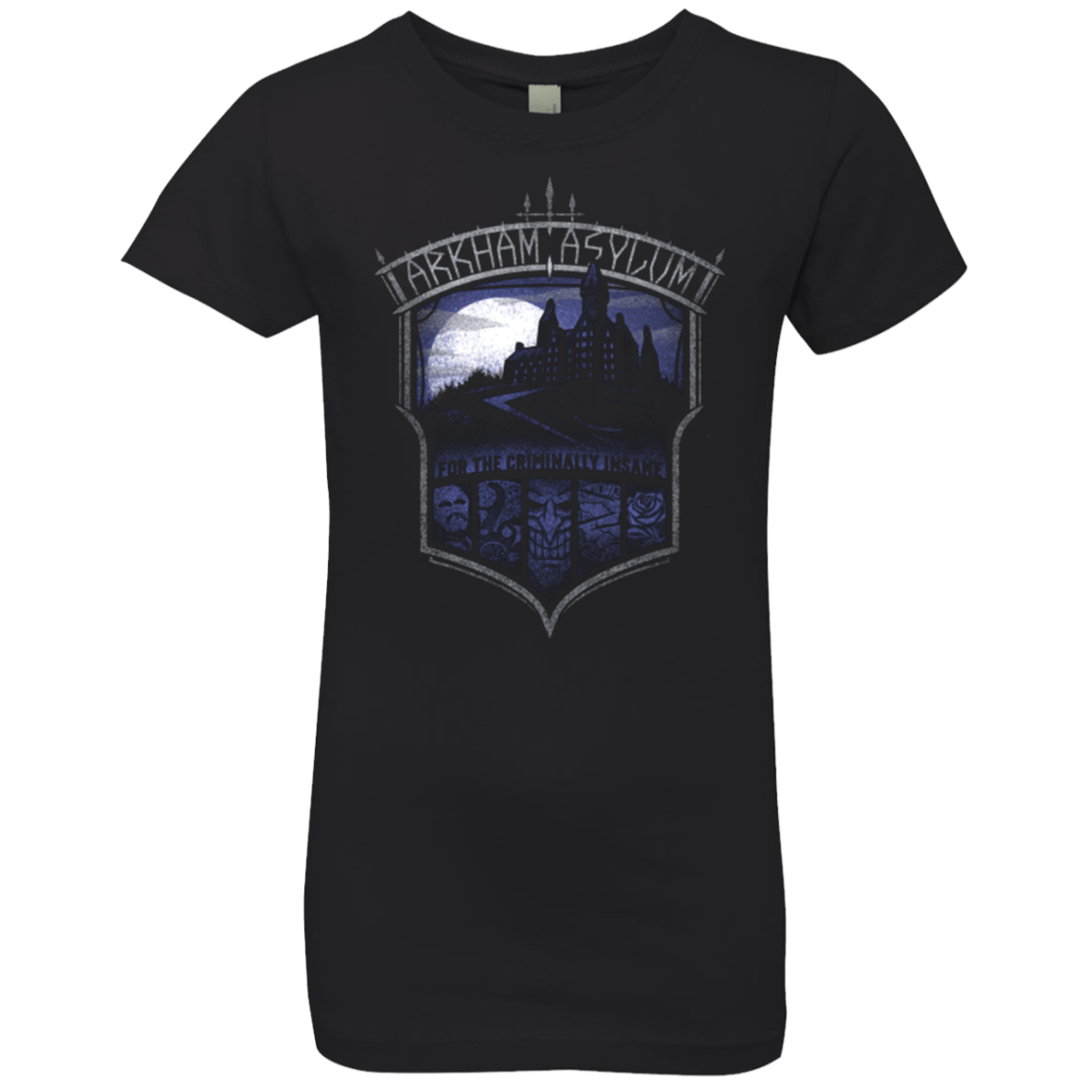 T-Shirts Black / YXS Arkham Asylum Girls Premium T-Shirt