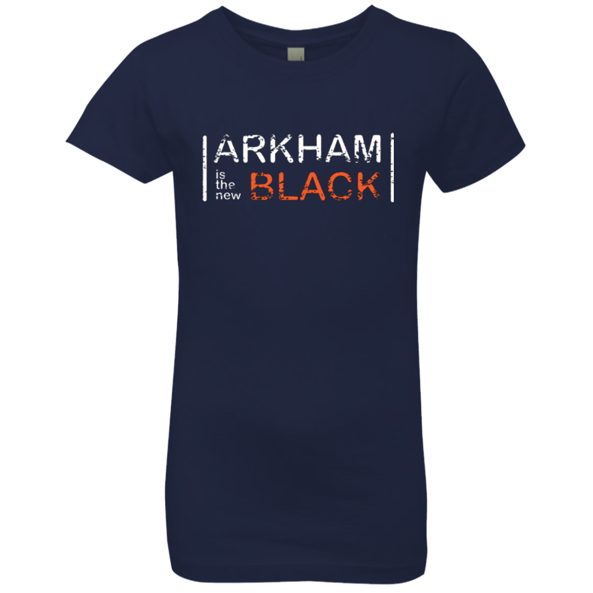 T-Shirts Midnight Navy / YXS Arkham Black Girls Premium T-Shirt