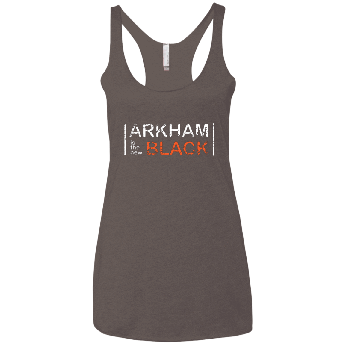 T-Shirts Macchiato / X-Small Arkham Black Women's Triblend Racerback Tank