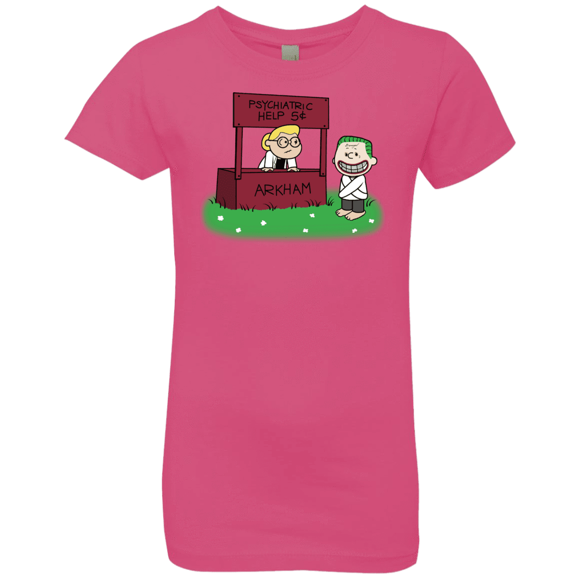 T-Shirts Hot Pink / YXS Arkham Help Girls Premium T-Shirt