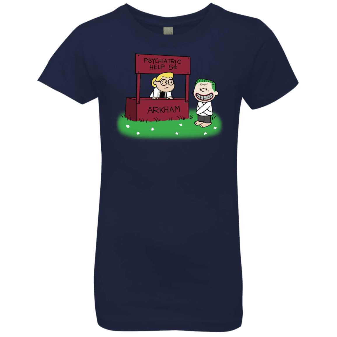 T-Shirts Midnight Navy / YXS Arkham Help Girls Premium T-Shirt