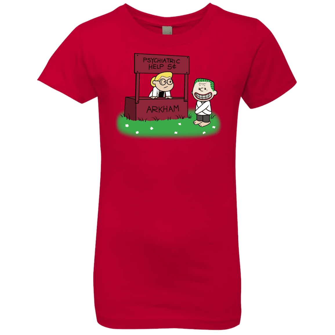 T-Shirts Red / YXS Arkham Help Girls Premium T-Shirt