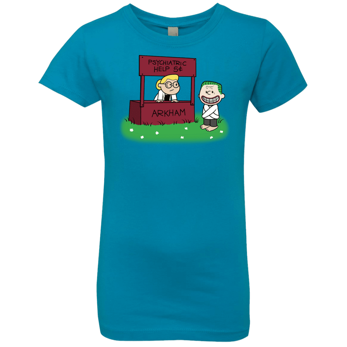 T-Shirts Turquoise / YXS Arkham Help Girls Premium T-Shirt