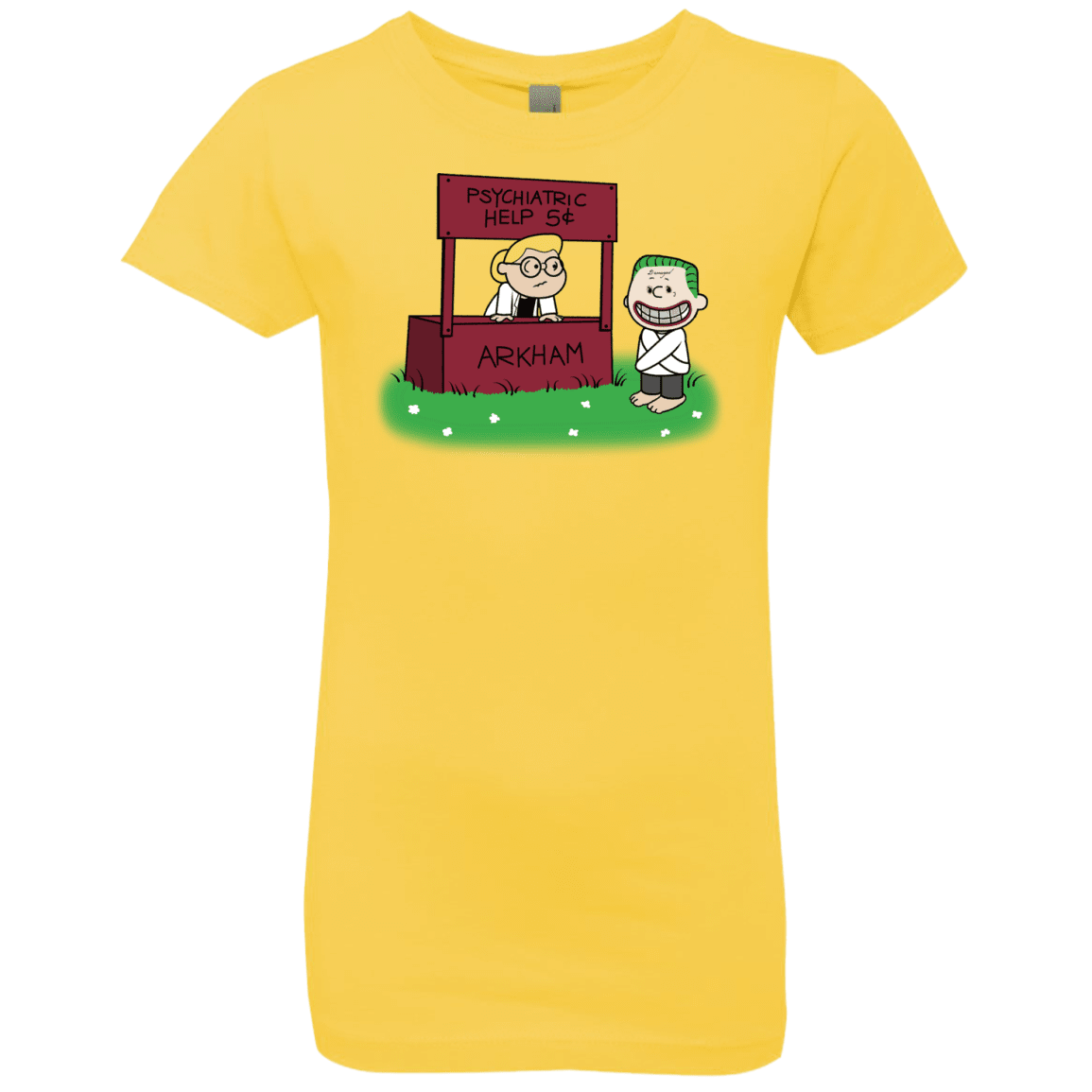T-Shirts Vibrant Yellow / YXS Arkham Help Girls Premium T-Shirt