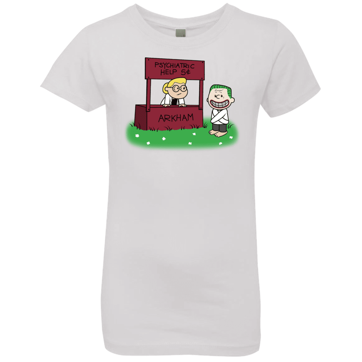 T-Shirts White / YXS Arkham Help Girls Premium T-Shirt