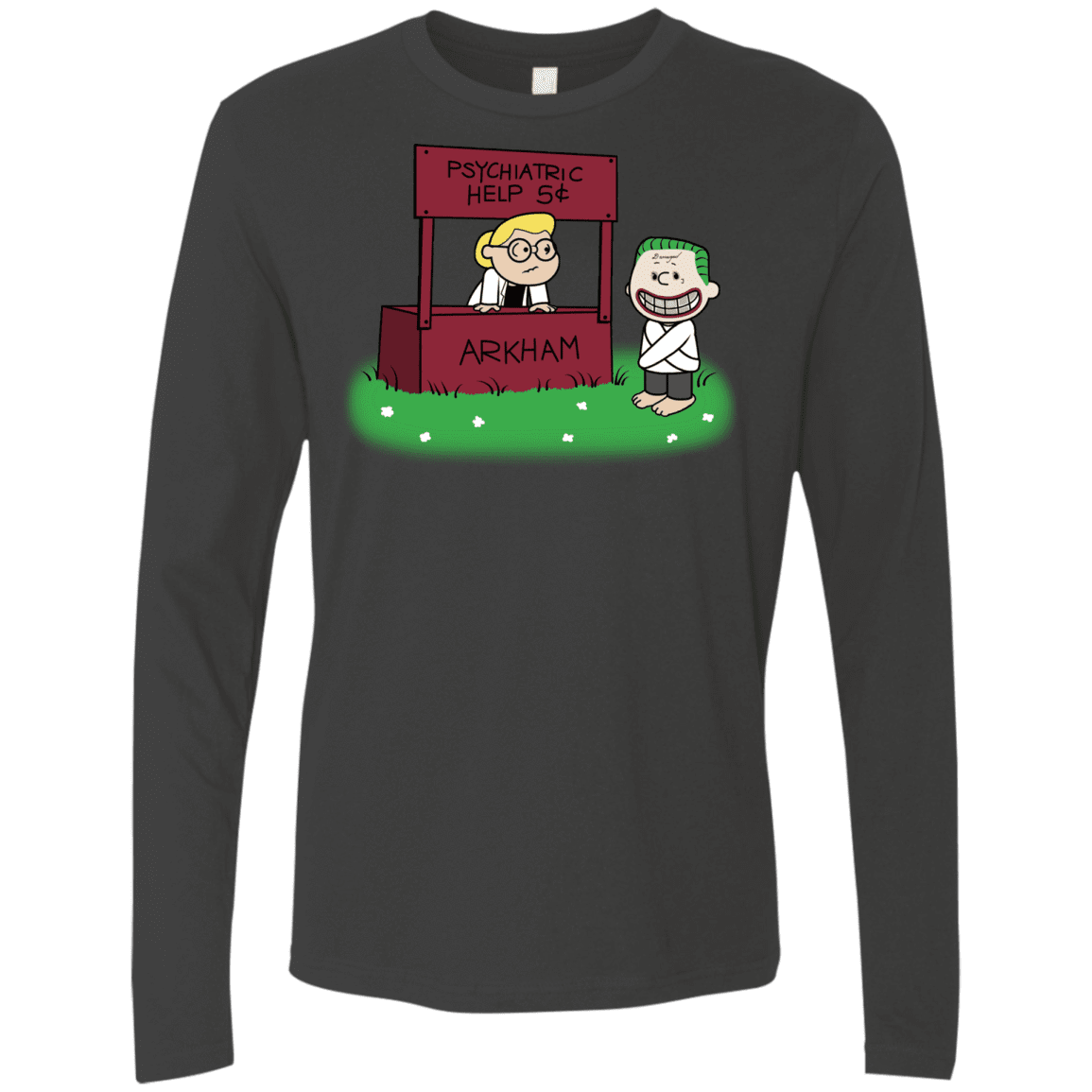 T-Shirts Heavy Metal / Small Arkham Help Men's Premium Long Sleeve