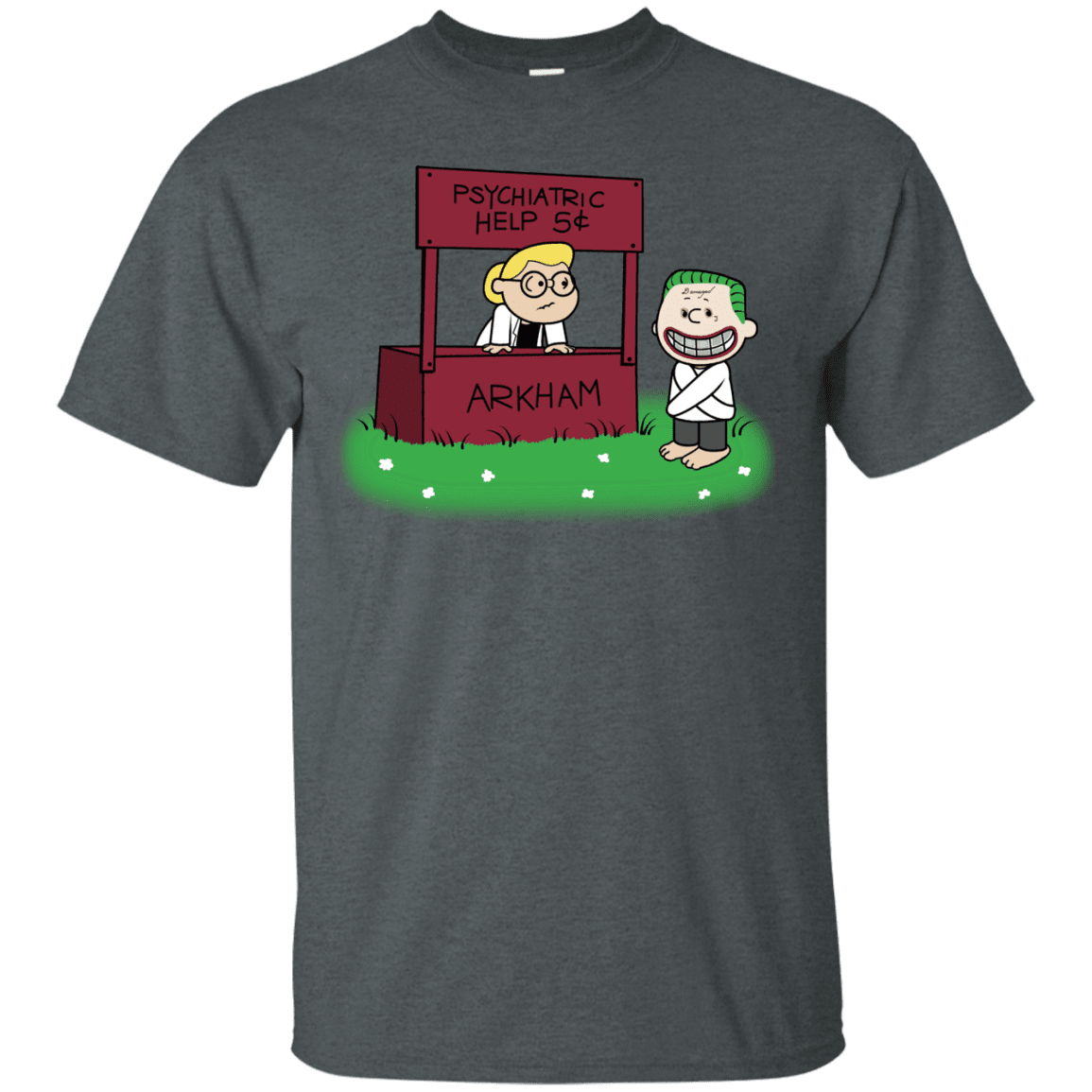 T-Shirts Dark Heather / Small Arkham Help T-Shirt