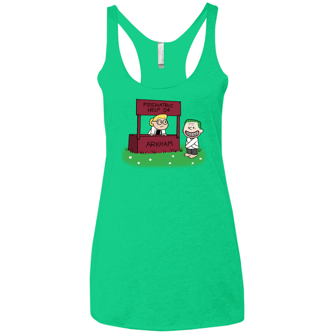 Arkham Help Women's Triblend Racerback Tank