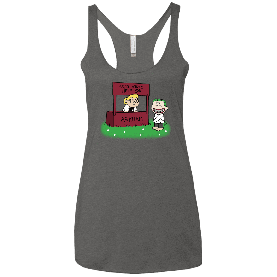 Arkham Help Women's Triblend Racerback Tank