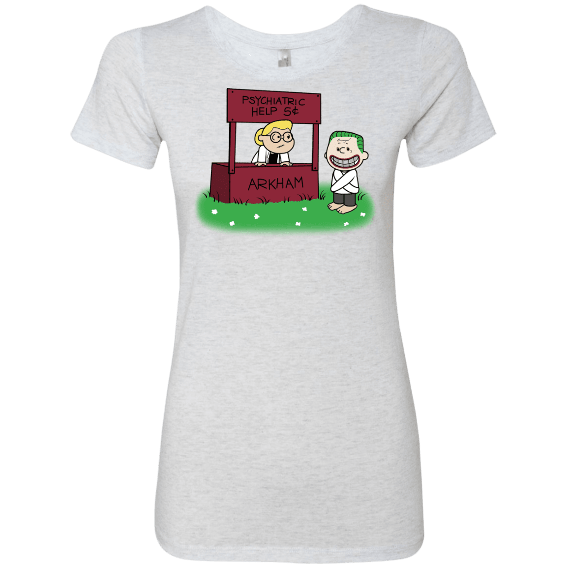 T-Shirts Heather White / Small Arkham Help Women's Triblend T-Shirt