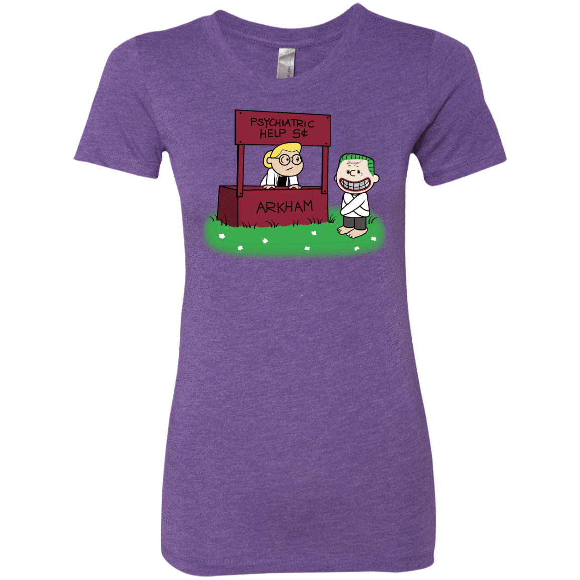 T-Shirts Purple Rush / Small Arkham Help Women's Triblend T-Shirt
