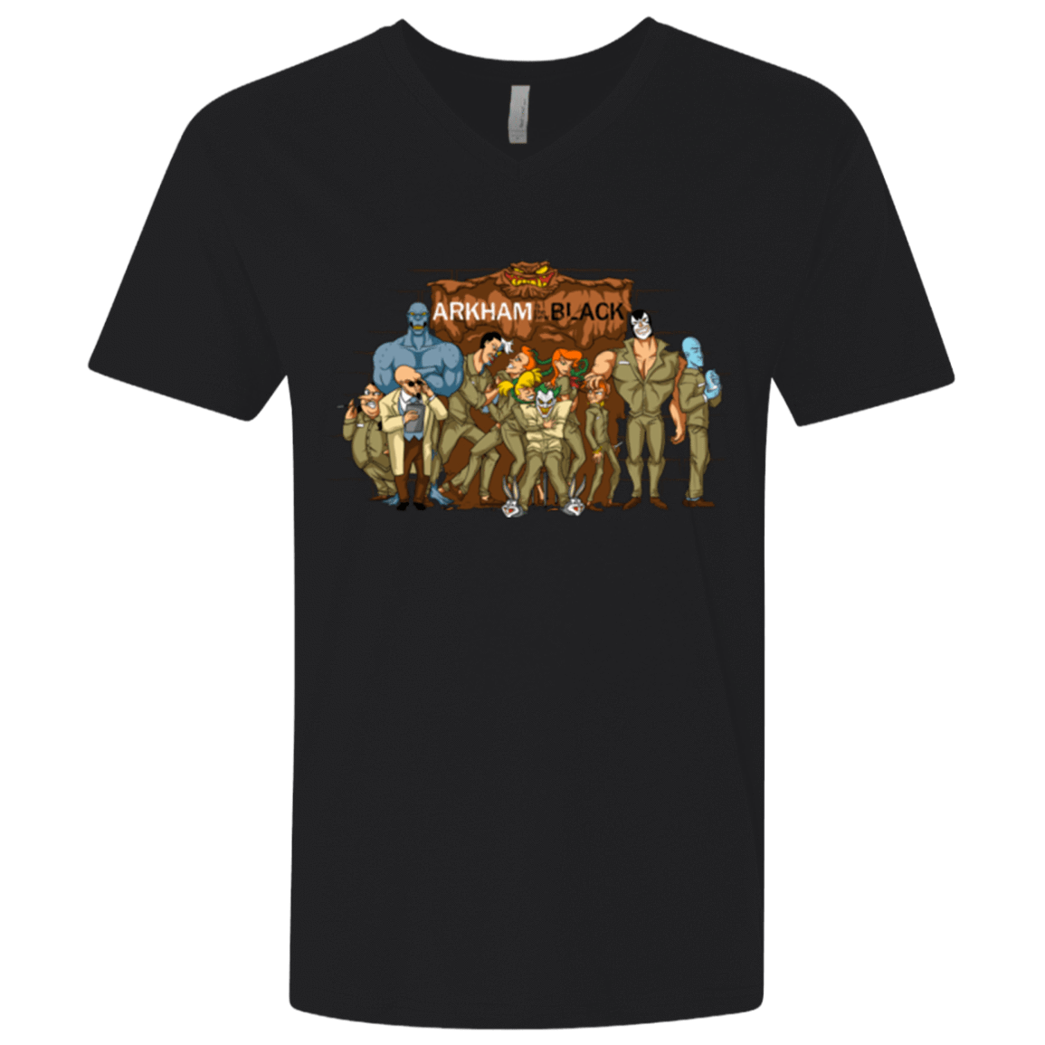 T-Shirts Black / X-Small ARKHAM is the new Black Men's Premium V-Neck