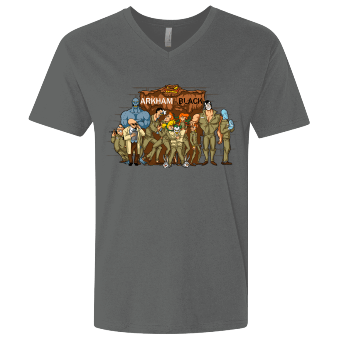 T-Shirts Heavy Metal / X-Small ARKHAM is the new Black Men's Premium V-Neck