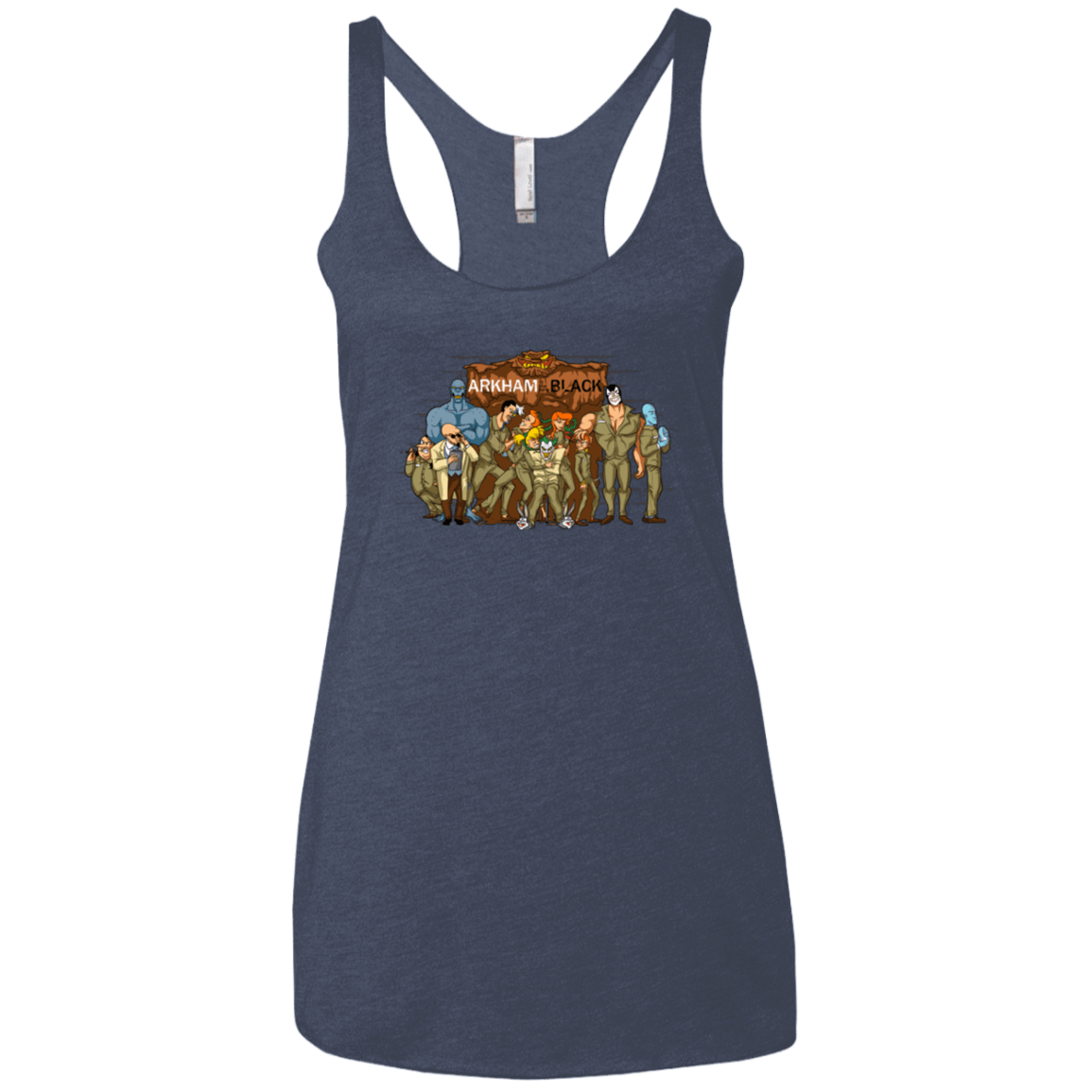 T-Shirts Vintage Navy / X-Small ARKHAM is the new Black Women's Triblend Racerback Tank