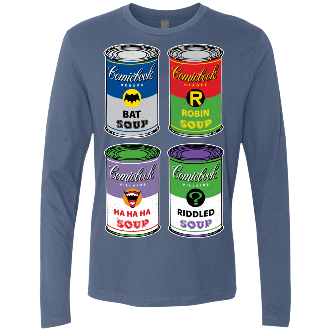 T-Shirts Indigo / Small Arkham Soup Men's Premium Long Sleeve