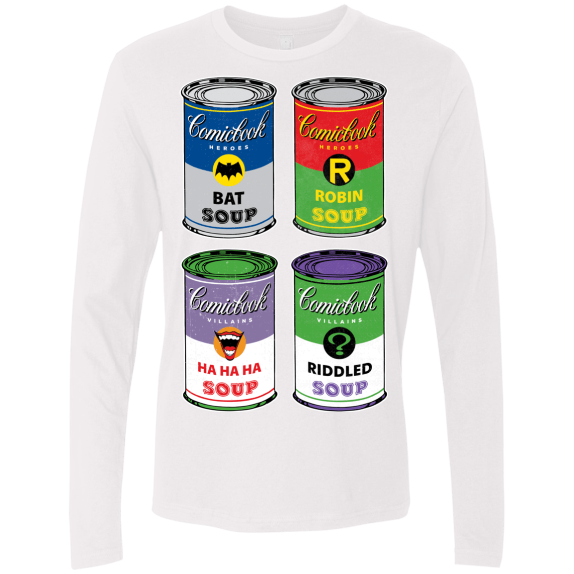 T-Shirts White / Small Arkham Soup Men's Premium Long Sleeve