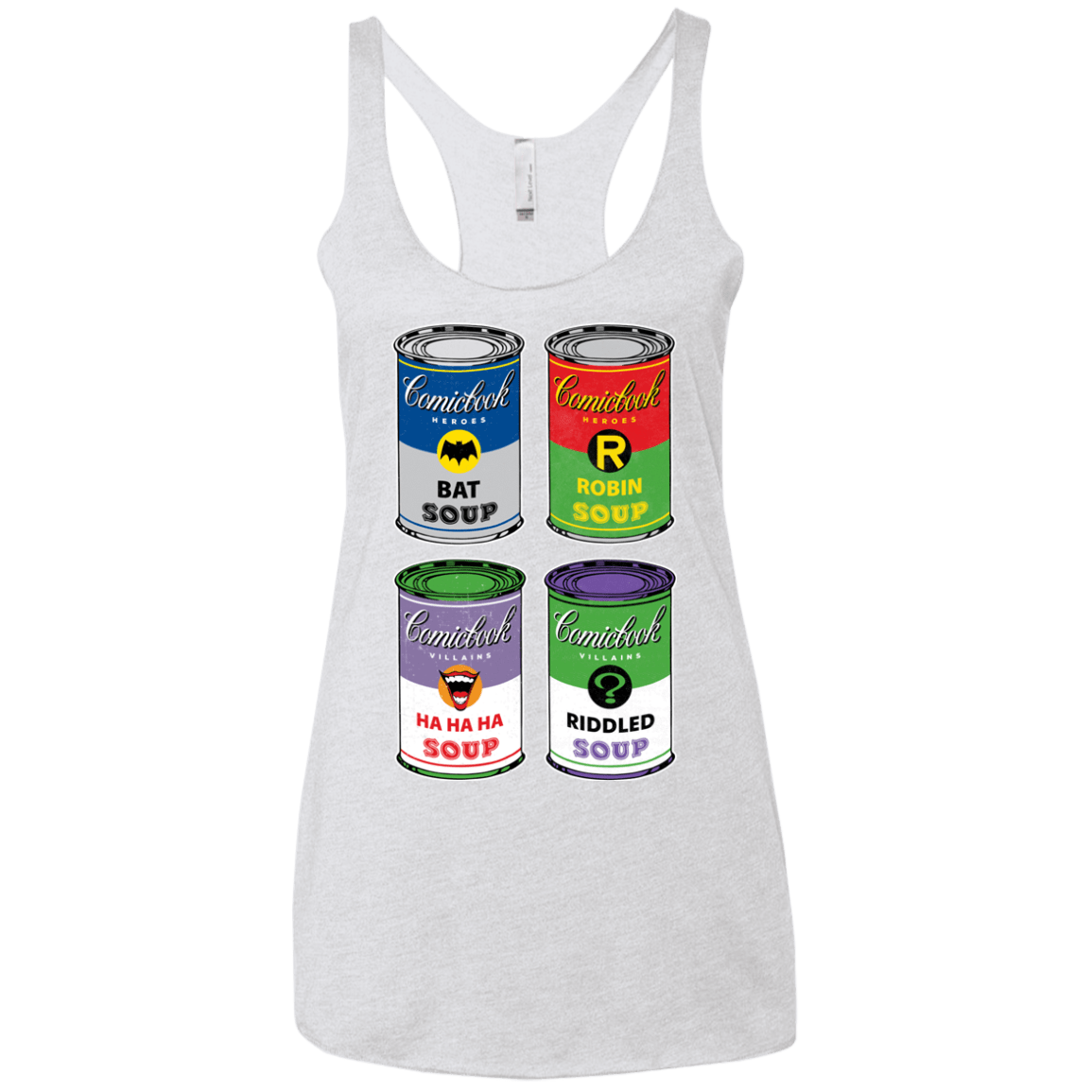 T-Shirts Heather White / X-Small Arkham Soup Women's Triblend Racerback Tank