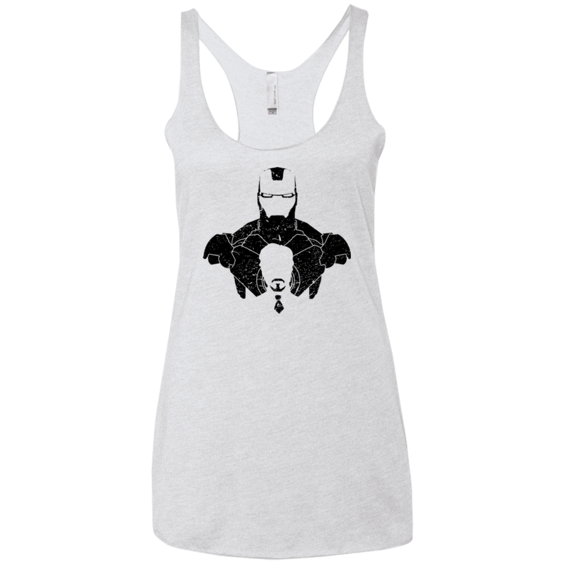 T-Shirts Heather White / X-Small ARMOR SHADOW Women's Triblend Racerback Tank