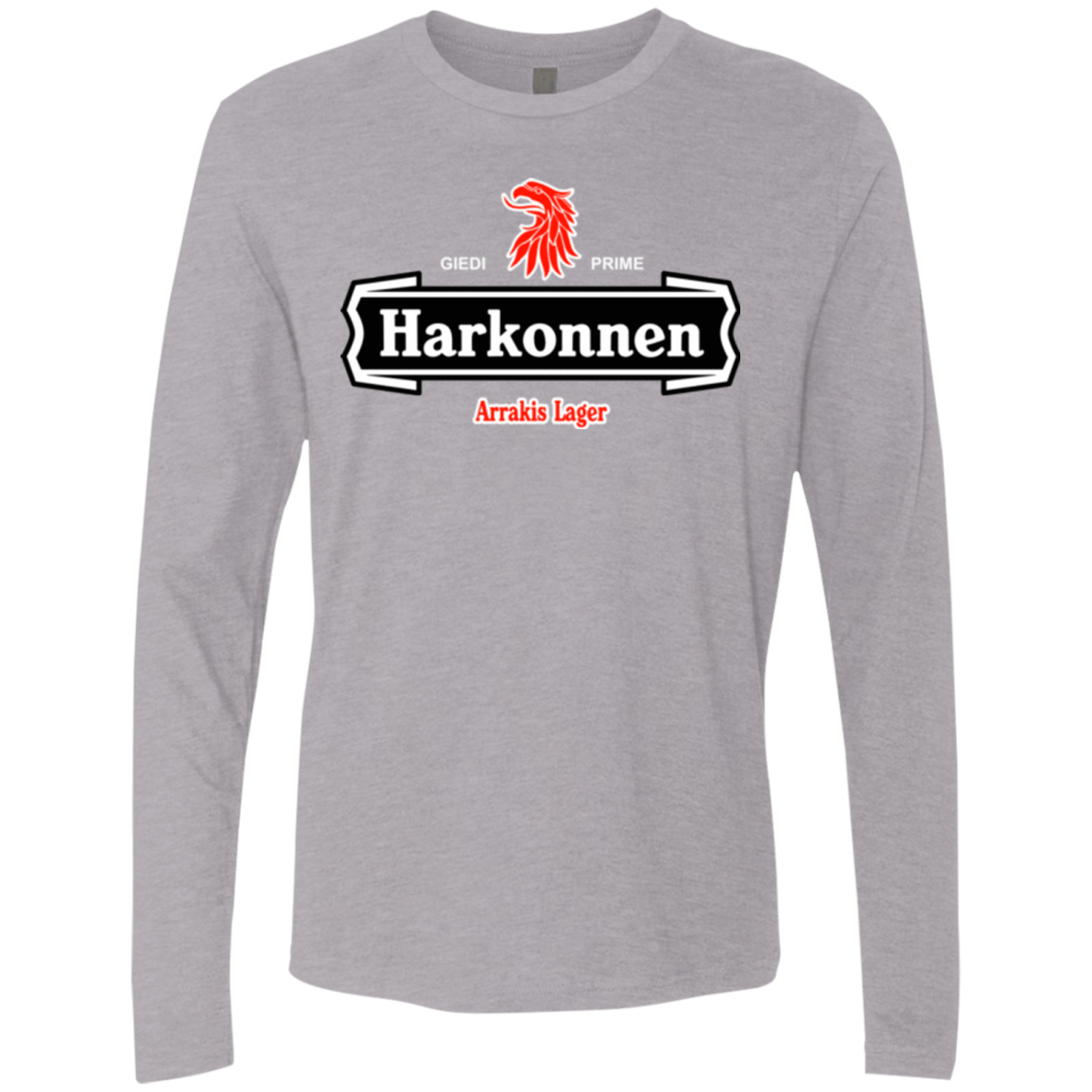 T-Shirts Heather Grey / Small Arrakis lager Men's Premium Long Sleeve