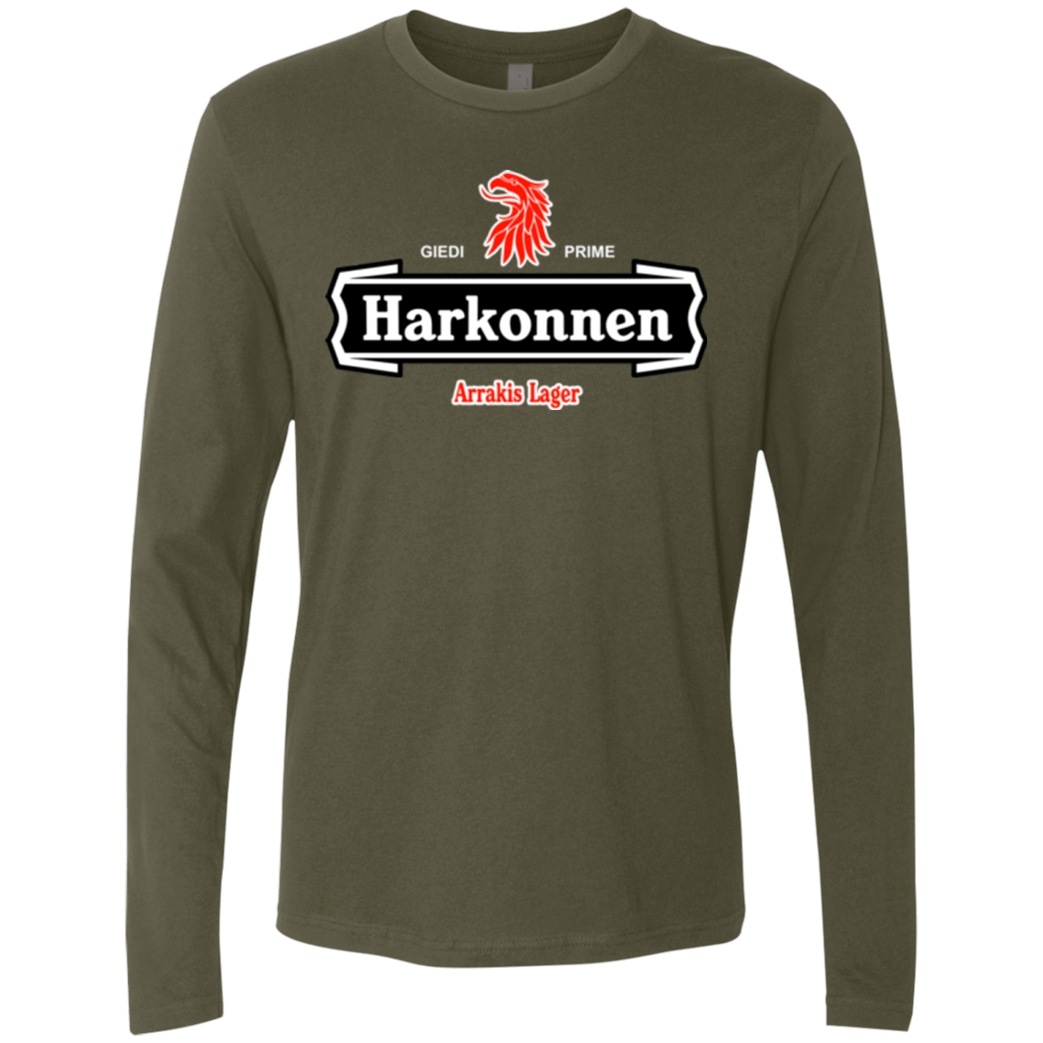 T-Shirts Military Green / Small Arrakis lager Men's Premium Long Sleeve