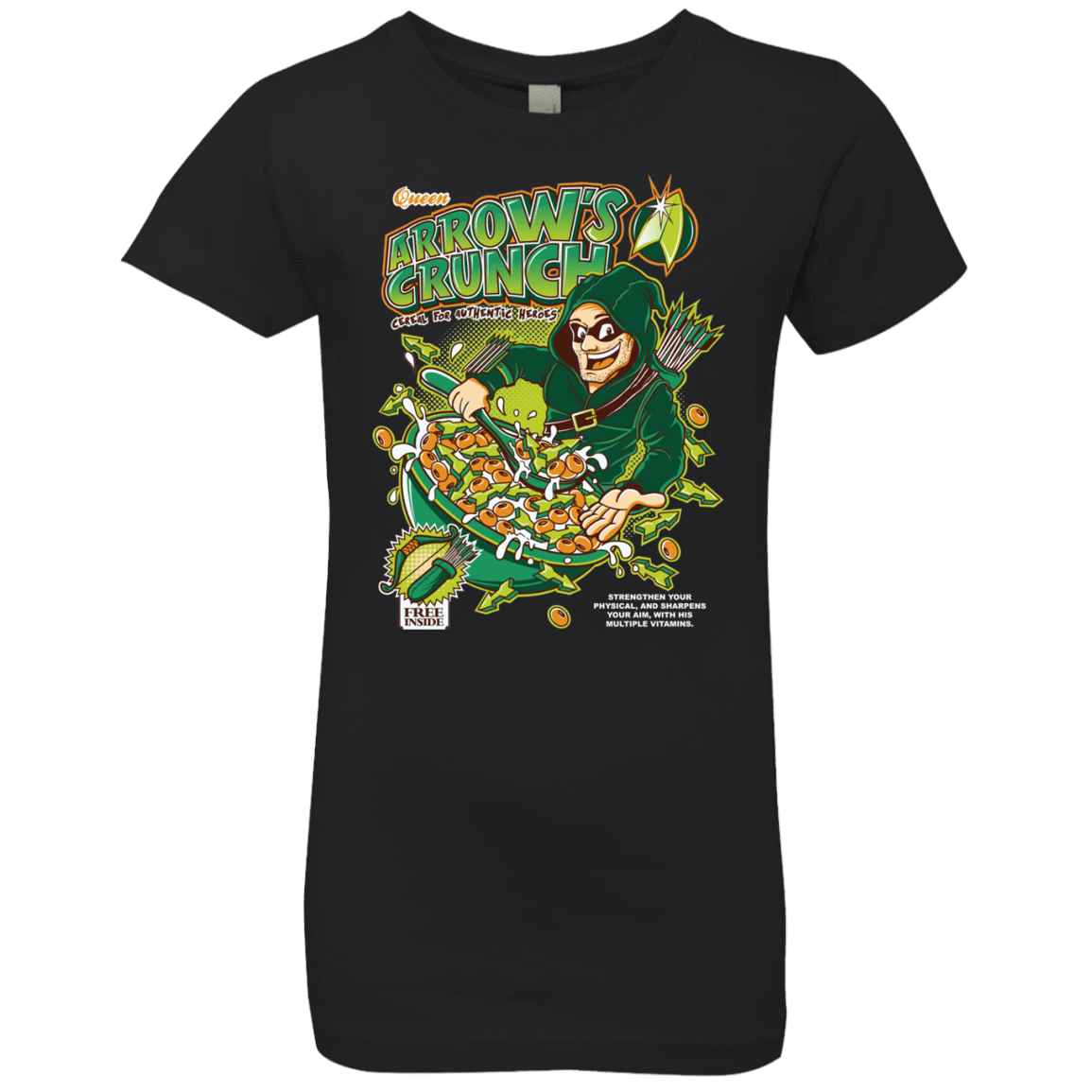 T-Shirts Black / YXS Arrow's Crunch Girls Premium T-Shirt
