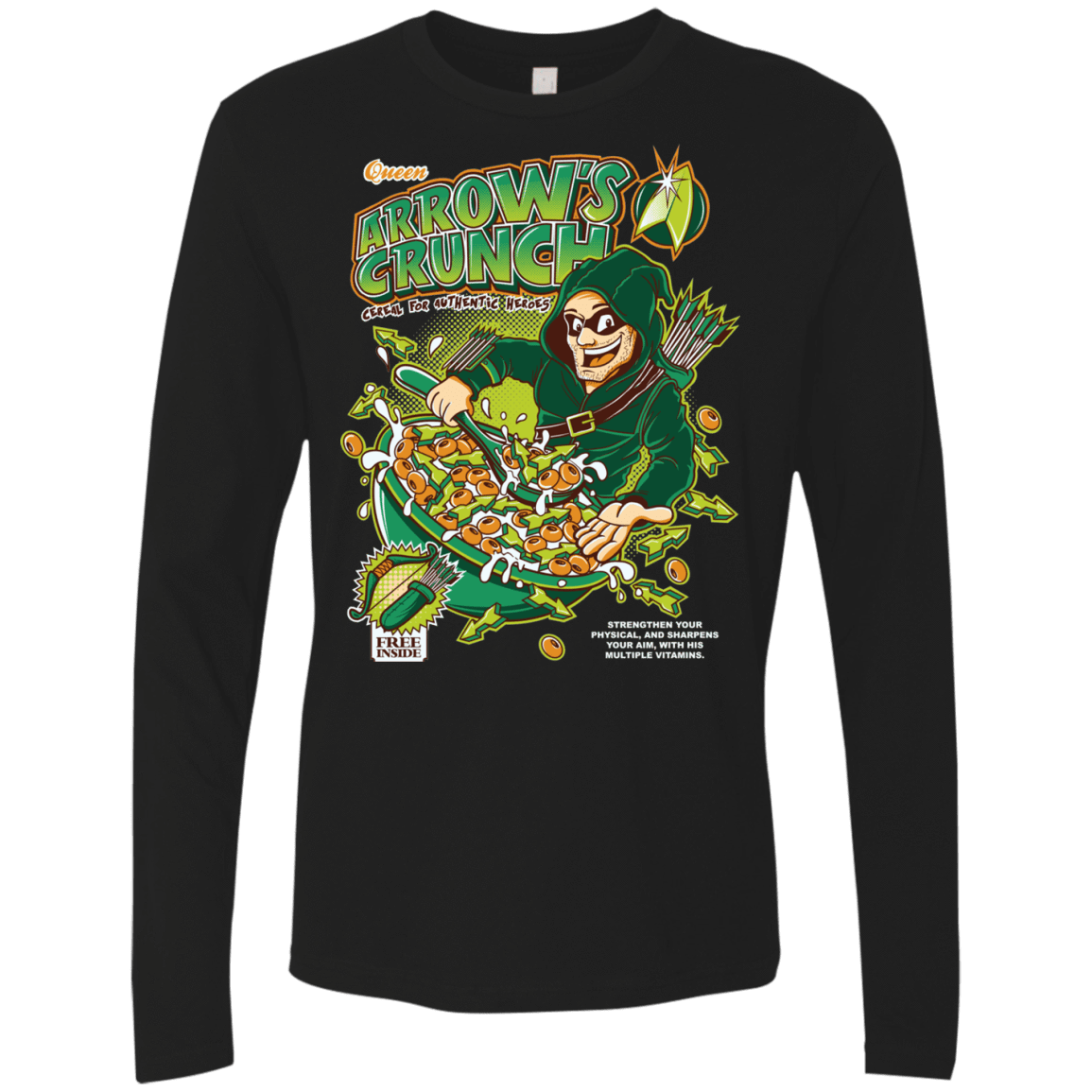 T-Shirts Black / S Arrow's Crunch Men's Premium Long Sleeve