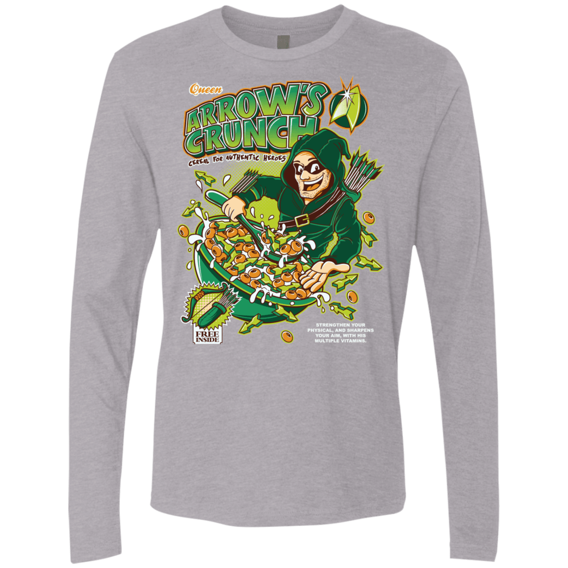 T-Shirts Heather Grey / S Arrow's Crunch Men's Premium Long Sleeve