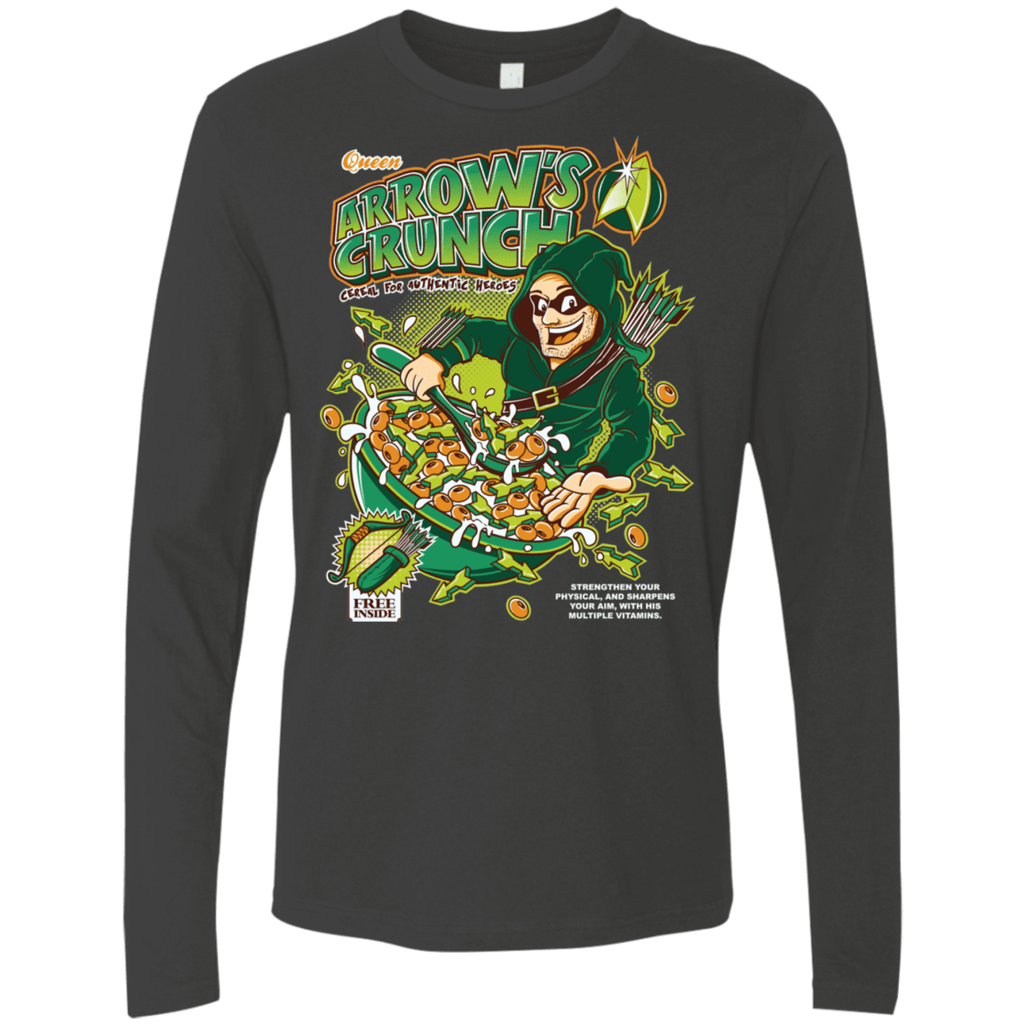 T-Shirts Heavy Metal / S Arrow's Crunch Men's Premium Long Sleeve
