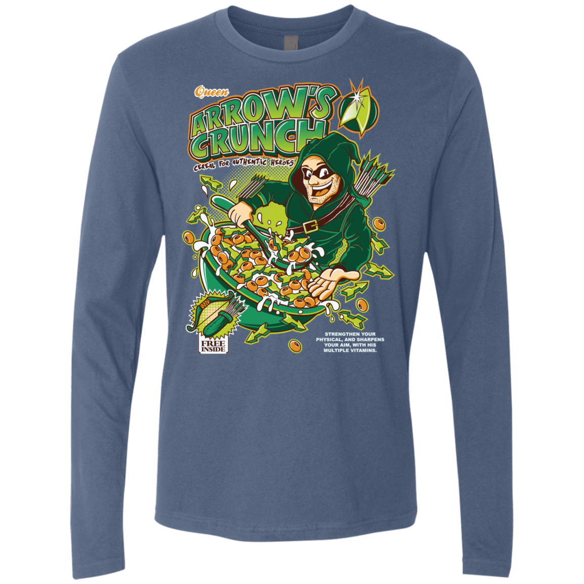 T-Shirts Indigo / S Arrow's Crunch Men's Premium Long Sleeve