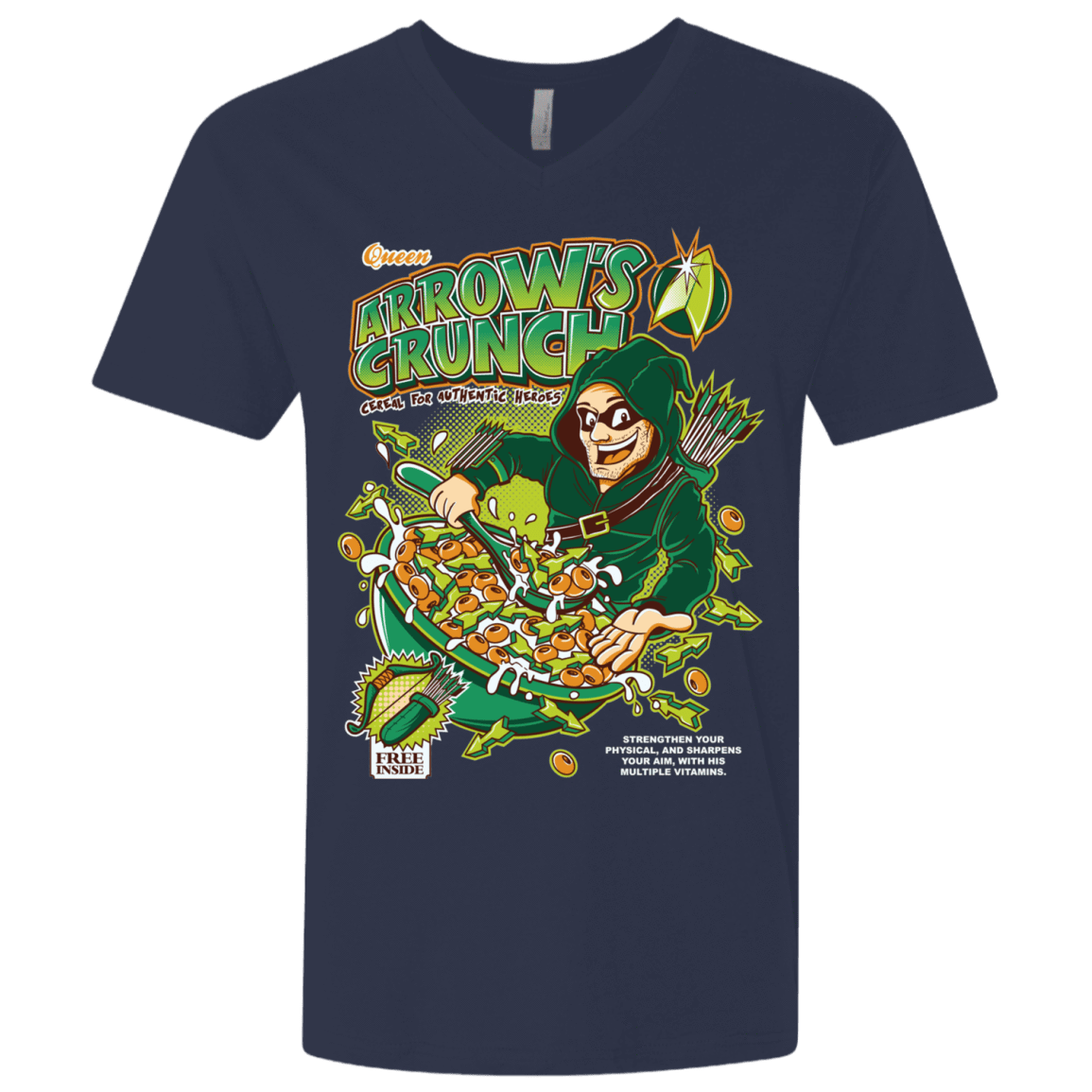 T-Shirts Midnight Navy / X-Small Arrow's Crunch Men's Premium V-Neck
