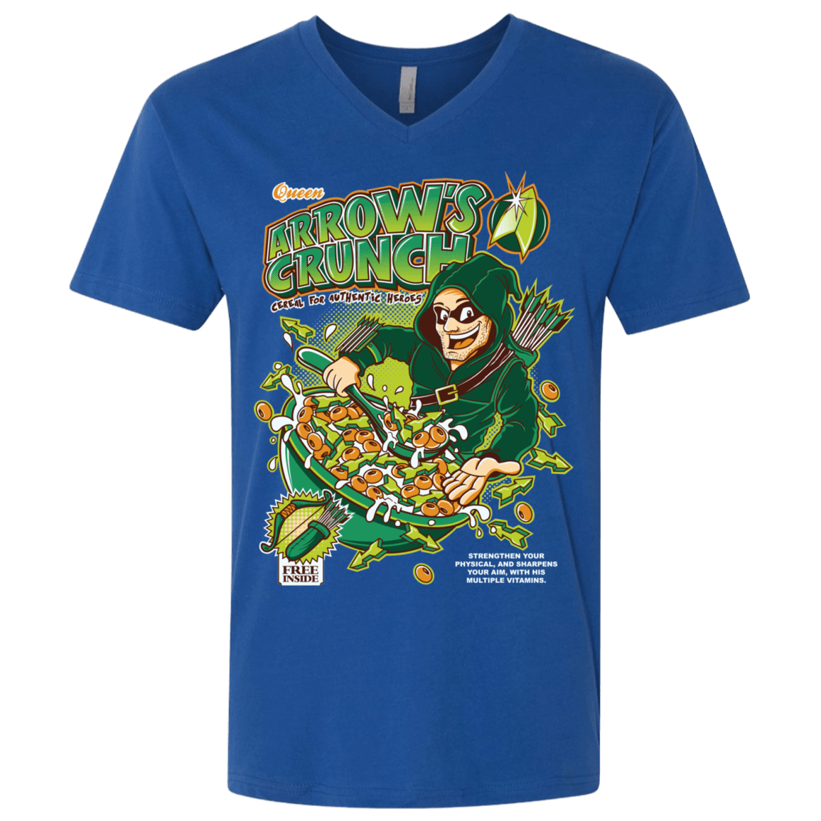 T-Shirts Royal / X-Small Arrow's Crunch Men's Premium V-Neck