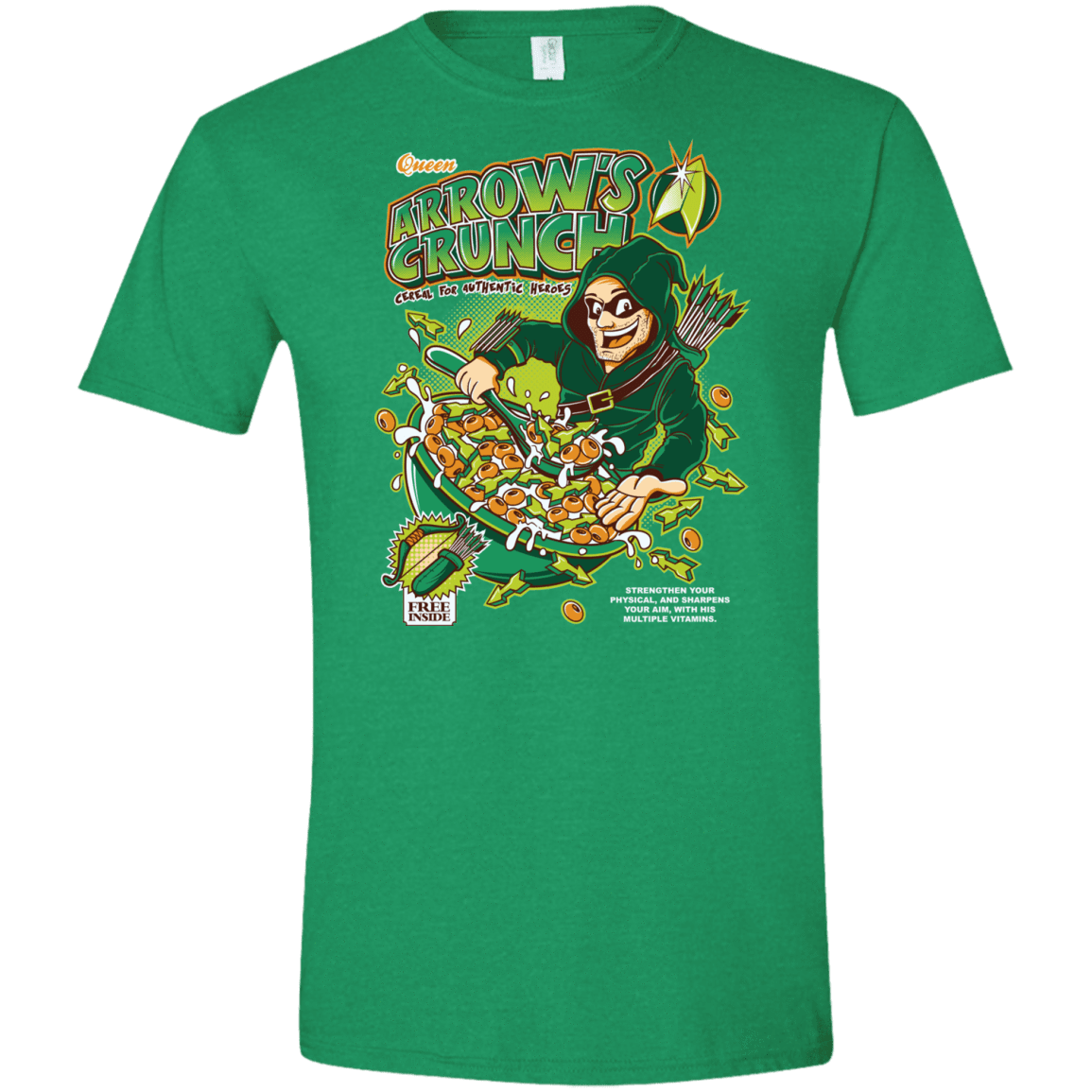 T-Shirts Heather Irish Green / S Arrow's Crunch Men's Semi-Fitted Softstyle