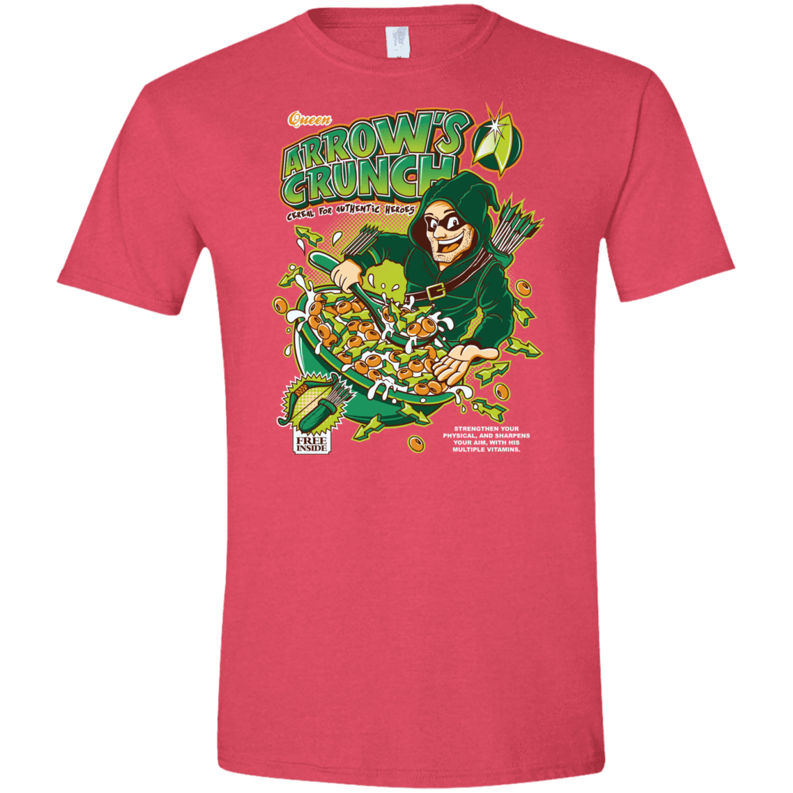 T-Shirts Heather Red / S Arrow's Crunch Men's Semi-Fitted Softstyle