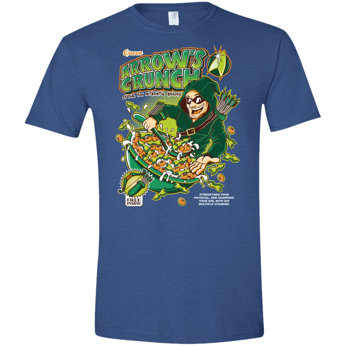 T-Shirts Heather Royal / X-Small Arrow's Crunch Men's Semi-Fitted Softstyle
