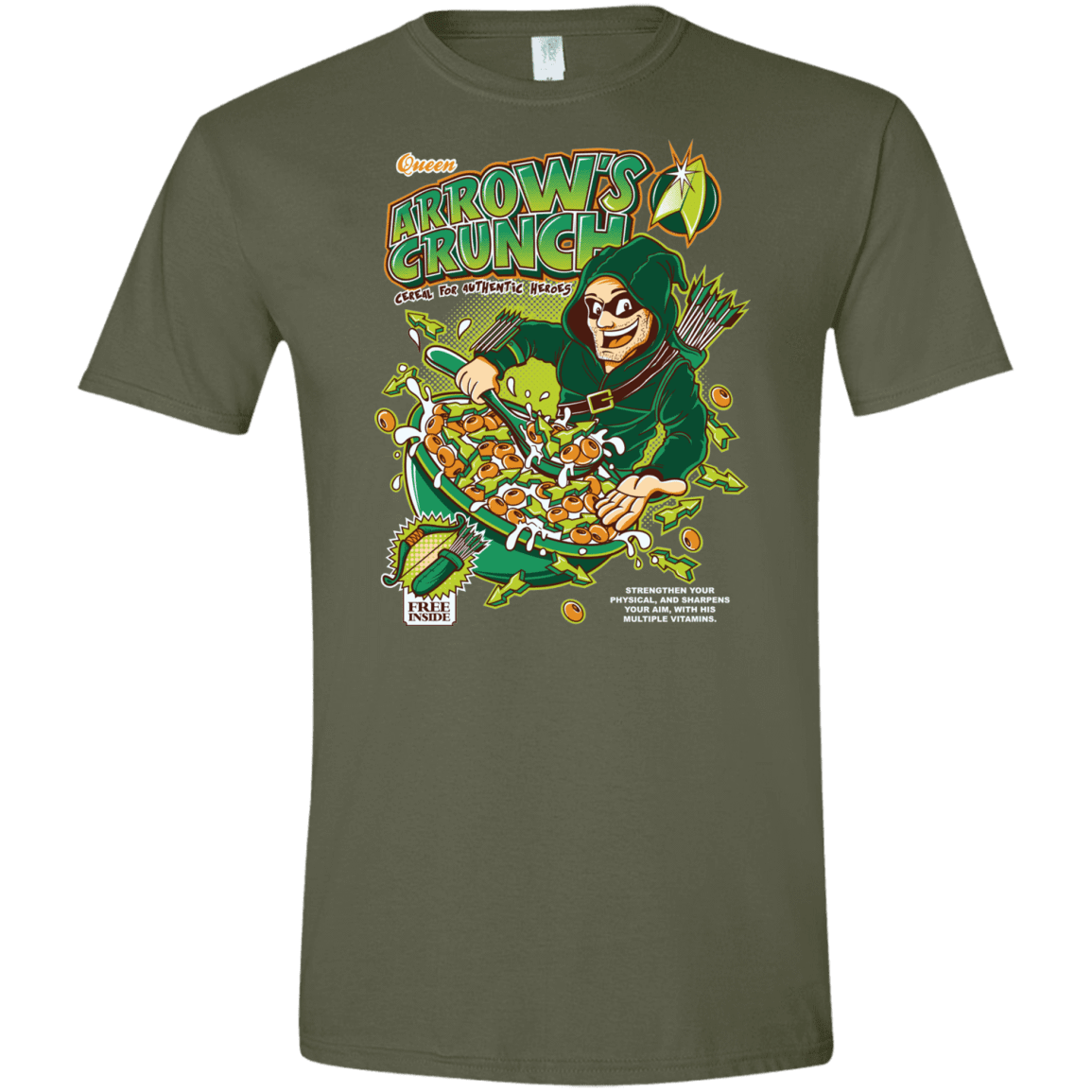 T-Shirts Military Green / S Arrow's Crunch Men's Semi-Fitted Softstyle