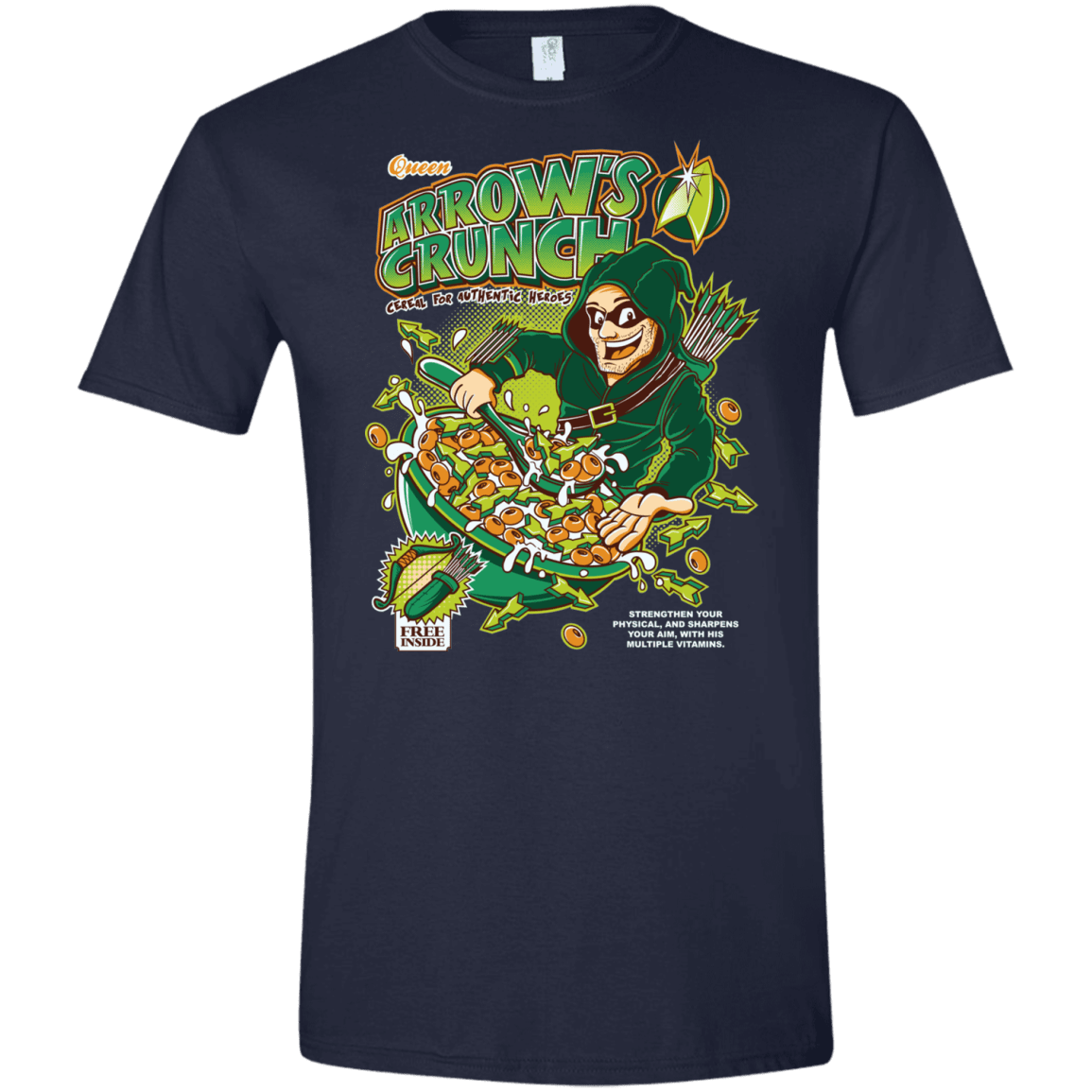 T-Shirts Navy / X-Small Arrow's Crunch Men's Semi-Fitted Softstyle