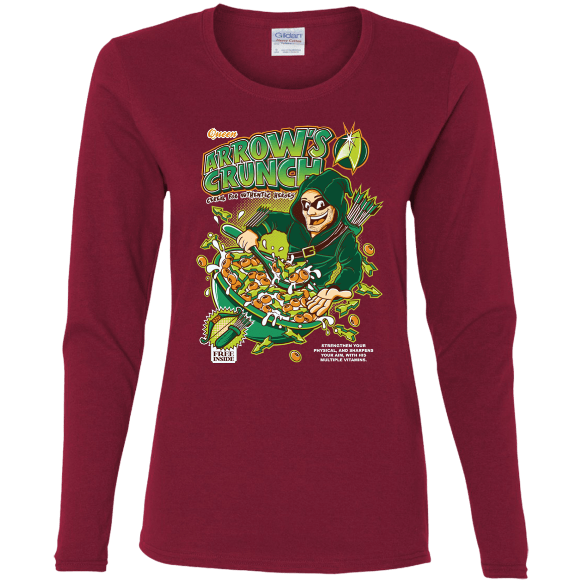 T-Shirts Cardinal / S Arrow's Crunch Women's Long Sleeve T-Shirt