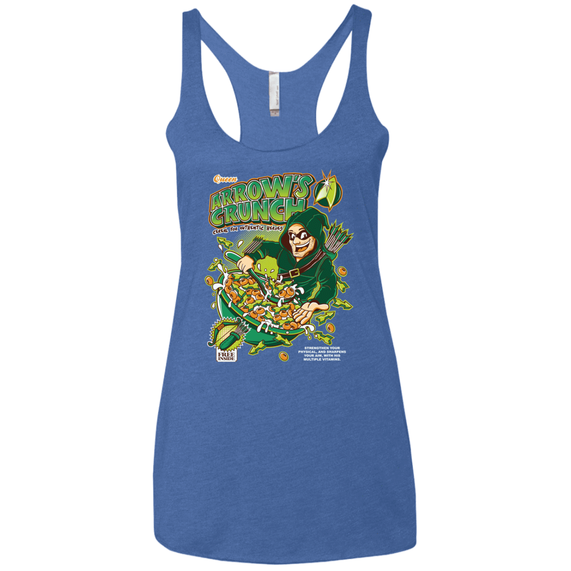 T-Shirts Vintage Royal / X-Small Arrow's Crunch Women's Triblend Racerback Tank