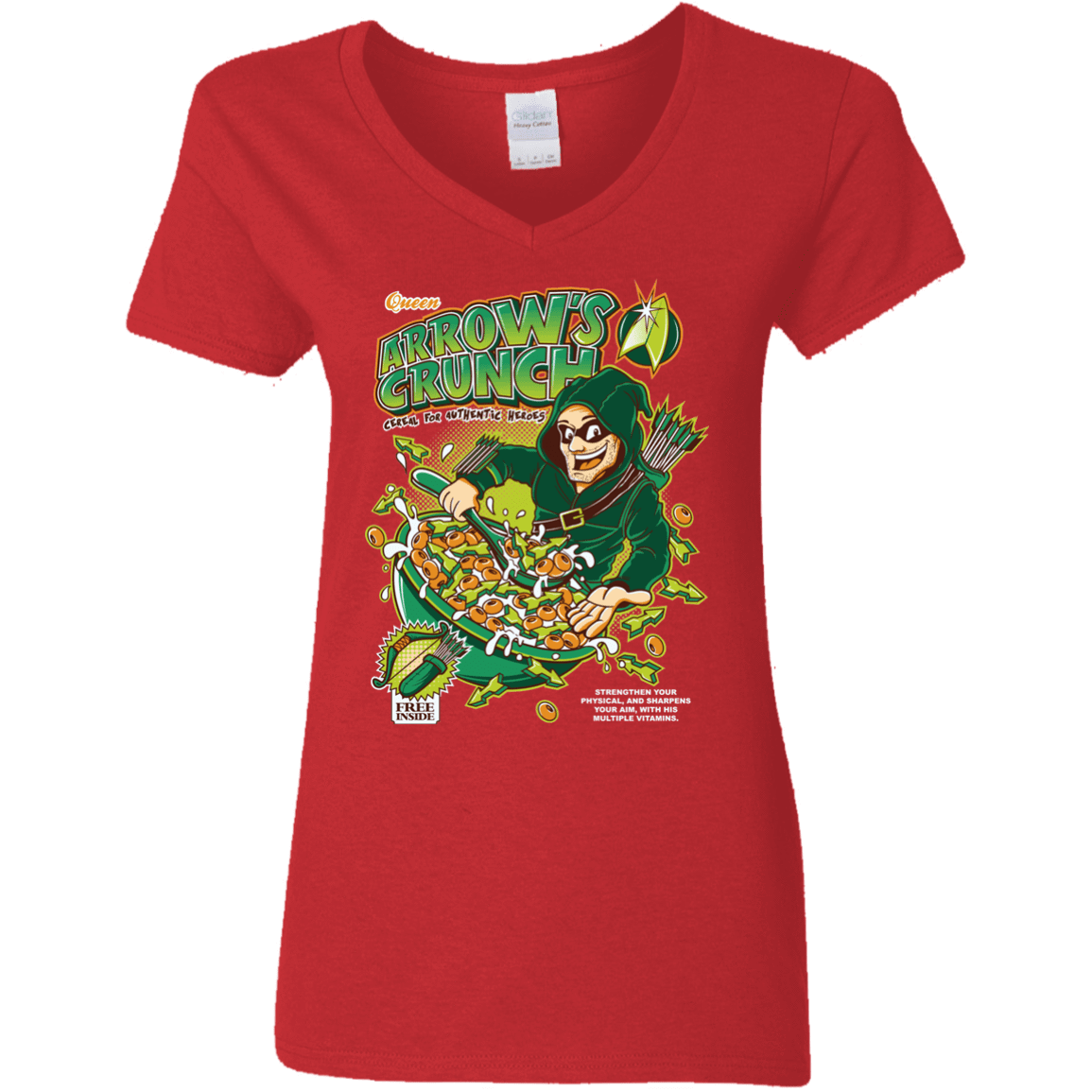 T-Shirts Red / S Arrow's Crunch Women's V-Neck T-Shirt