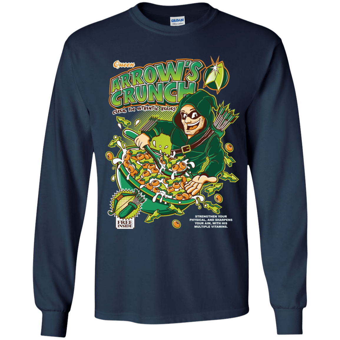 T-Shirts Navy / YS Arrow's Crunch Youth Long Sleeve T-Shirt