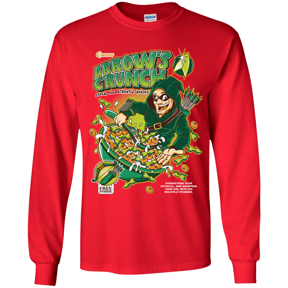 T-Shirts Red / YS Arrow's Crunch Youth Long Sleeve T-Shirt