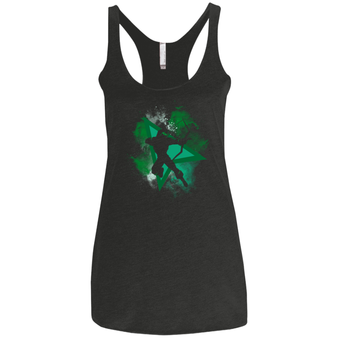 T-Shirts Vintage Black / X-Small Arrow Space Women's Triblend Racerback Tank