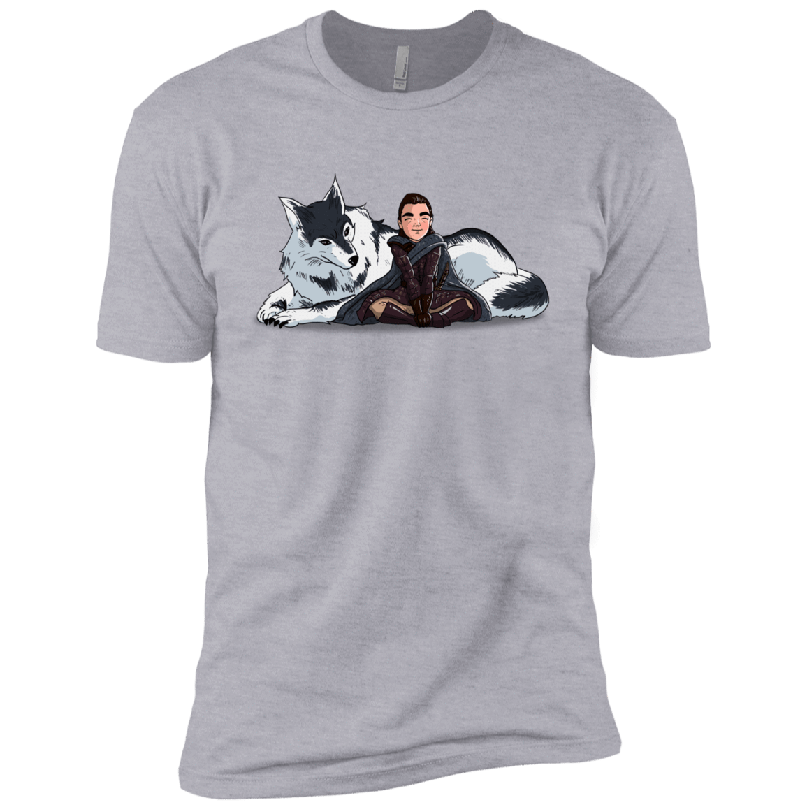 T-Shirts Heather Grey / YXS Arya and Nymeria Boys Premium T-Shirt