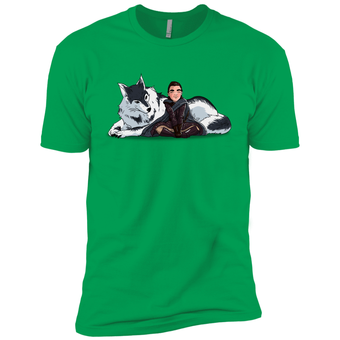 T-Shirts Kelly Green / YXS Arya and Nymeria Boys Premium T-Shirt