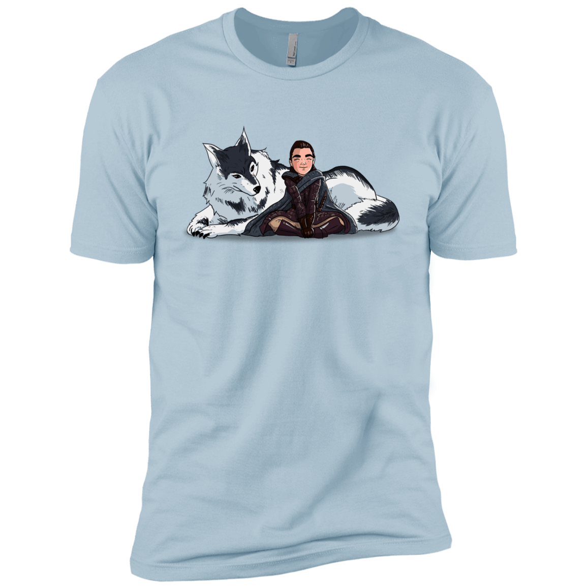 T-Shirts Light Blue / YXS Arya and Nymeria Boys Premium T-Shirt