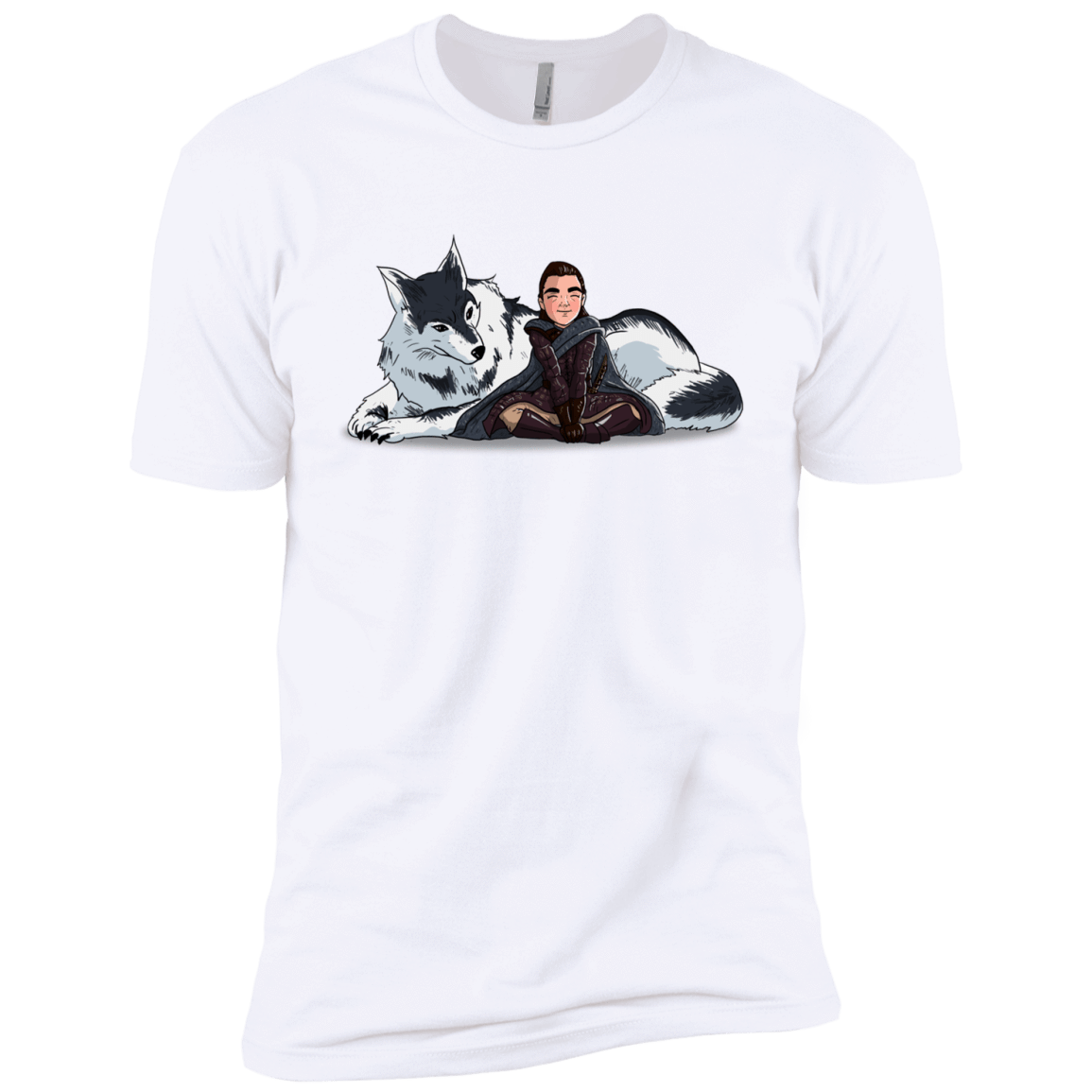 T-Shirts White / YXS Arya and Nymeria Boys Premium T-Shirt