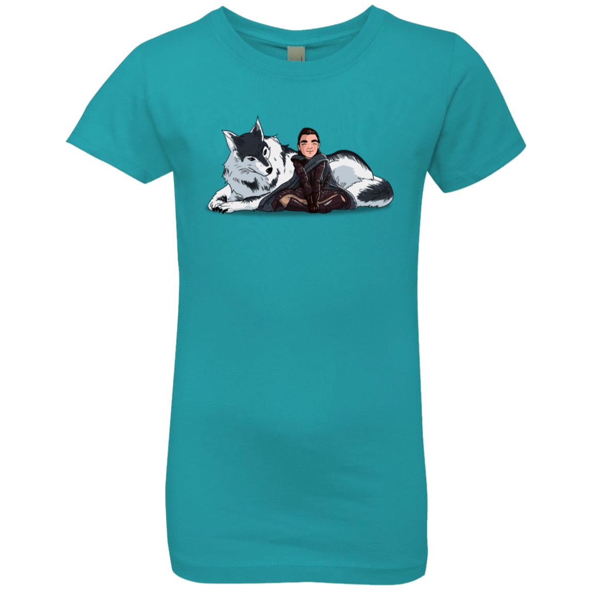 T-Shirts Tahiti Blue / YXS Arya and Nymeria Girls Premium T-Shirt