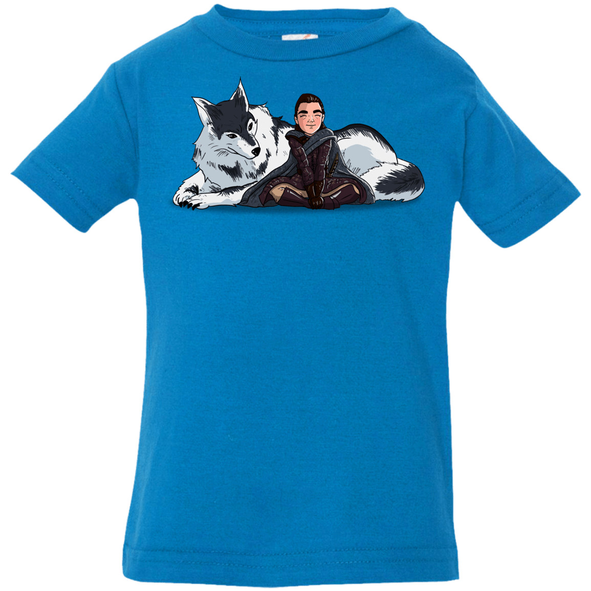 T-Shirts Cobalt / 6 Months Arya and Nymeria Infant Premium T-Shirt
