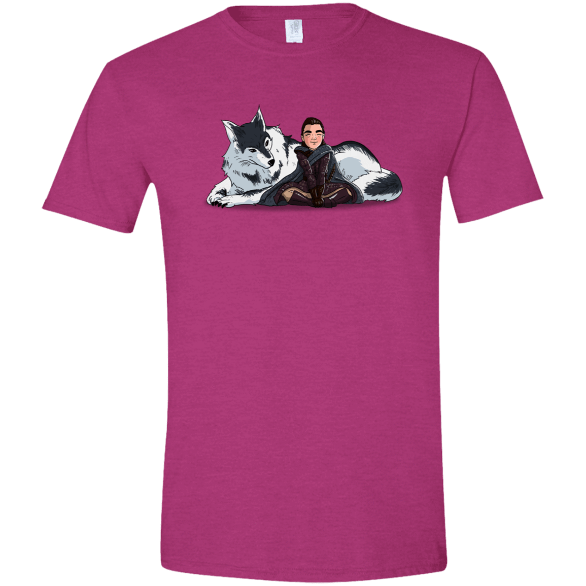 T-Shirts Antique Heliconia / S Arya and Nymeria Men's Semi-Fitted Softstyle